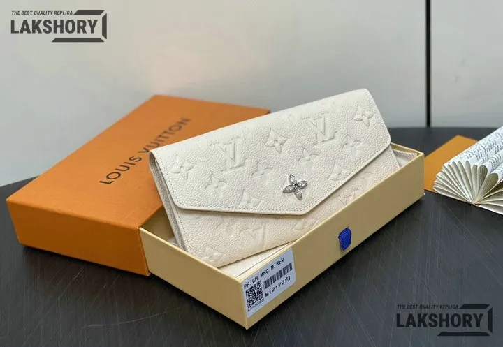 Louis Vuitton 1:1 Mirror Replica Sarah Wallet Monogram Empreinte 19CM/7.5IN Louis Vuitton Replica Wallets Louis Vuitton 1:1 Mirror Replica Sarah Wallet Monogram Empreinte 19CM/7.5IN Louis Vuitton Replica Wallets