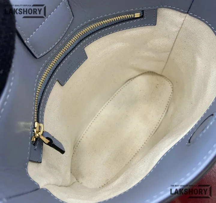 Gucci 1:1 Mirror Replica 73 Small Blue Taupe Bucket Bag 20CM/7.9IN Gucci Replica Horsebit Bags Gucci 1:1 Mirror Replica 73 Small Blue Taupe Bucket Bag 20CM/7.9IN Gucci Replica Horsebit Bags
