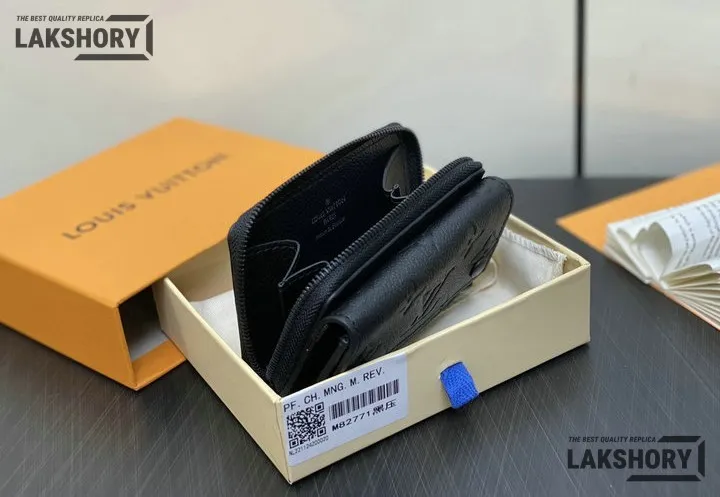 Louis Vuitton 1:1 Mirror Replica Zipped Organizer Monogram Eclipse 10.5CM/4.1IN Louis Vuitton Replica Wallets Louis Vuitton 1:1 Mirror Replica Zipped Organizer Monogram Eclipse 10.5CM/4.1IN Louis Vuitton Replica Wallets