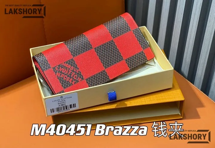 Louis Vuitton 1:1 Mirror Replica Portefeuille Brazza Long Wallet 19CM/7.5IN Louis Vuitton Replica Wallets Louis Vuitton 1:1 Mirror Replica Portefeuille Brazza Long Wallet 19CM/7.5IN Louis Vuitton Replica Wallets