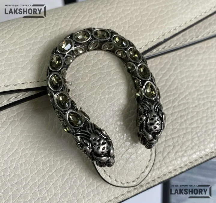 Gucci 1:1 Mirror Replica Dionysus Mini White Shoulder Bag 16.5CM/6.5IN Gucci Replica Dionysus Bags Gucci 1:1 Mirror Replica Dionysus Mini White Shoulder Bag 16.5CM/6.5IN Gucci Replica Dionysus Bags