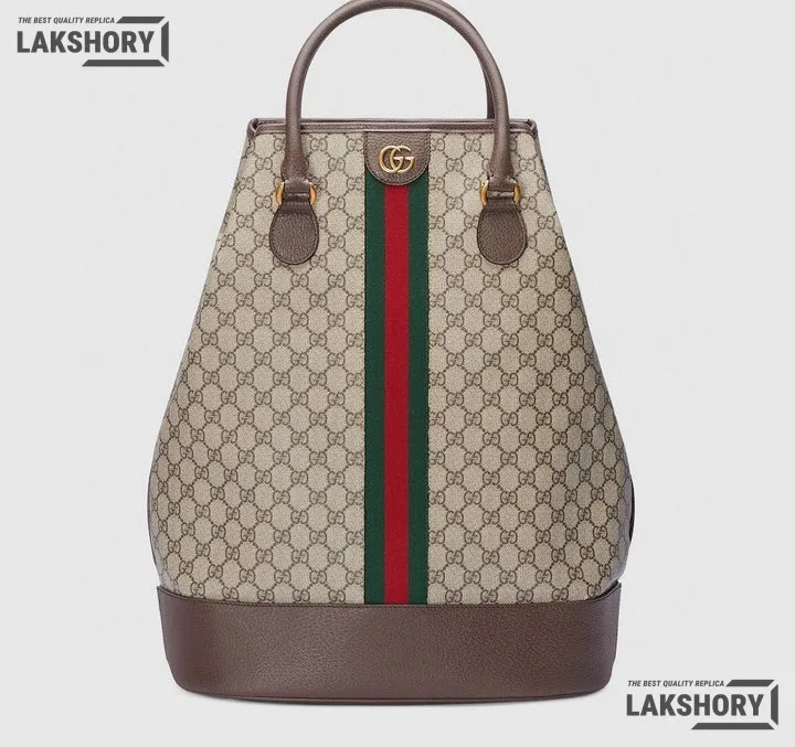 Gucci 1:1 Mirror Replica GG Web Savoy Duffle Bag Beige Ebony 48CM/18.9IN Gucci Replica Ophidia Bags Gucci 1:1 Mirror Replica GG Web Savoy Duffle Bag Beige Ebony 48CM/18.9IN Gucci Replica Ophidia Bags