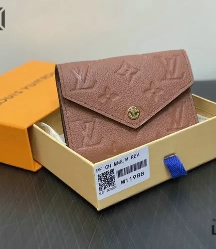 Louis Vuitton 1:1 Mirror Replica Victorine Wallet Monogram Empreinte Leather 12CM/4.7IN Louis Vuitton Replica Wallets
