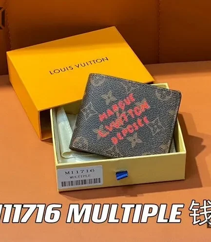 Louis Vuitton 1:1 Mirror Replica Multiple Geldbrse Monogram 9CM/3.5IN Louis Vuitton Replica Wallets