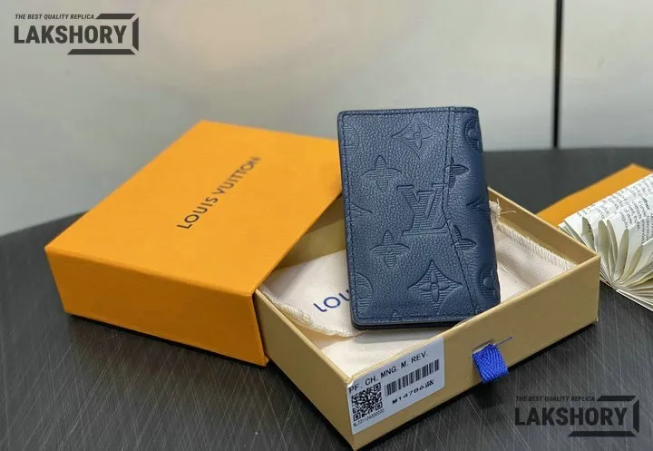 Louis Vuitton 1:1 Mirror Replica Pocket Organizer Monogram Shadow 7.5CM/3IN Louis Vuitton Replica Wallets Louis Vuitton 1:1 Mirror Replica Pocket Organizer Monogram Shadow 7.5CM/3IN Louis Vuitton Replica Wallets