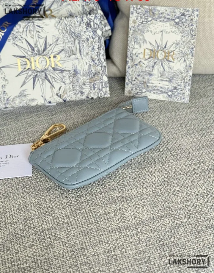 Dior 1:1 Mirror Replica Lambskin Cannage Lady Dior Zipped Key Case 7.6CM/3IN Christian Dior Replica Wallets Dior 1:1 Mirror Replica Lambskin Cannage Lady Dior Zipped Key Case 7.6CM/3IN Christian Dior Replica Wallets