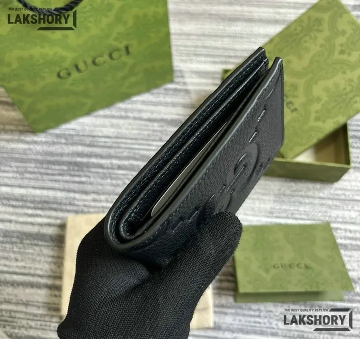 Gucci 1:1 Mirror Replica Jumbo GG Bifold Leather Coin Wallet 9CM/3.5IN Gucci Replica Wallets Gucci 1:1 Mirror Replica Jumbo GG Bifold Leather Coin Wallet 9CM/3.5IN Gucci Replica Wallets