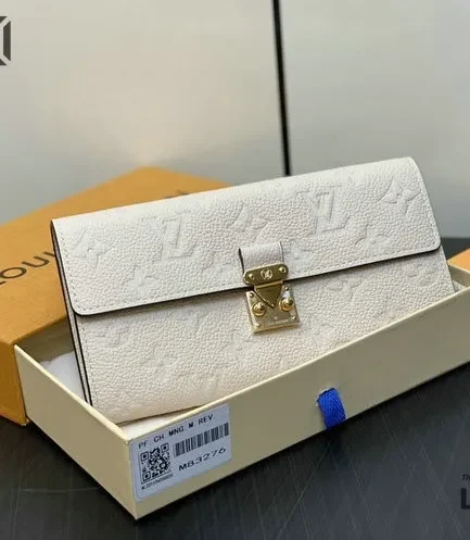 Louis Vuitton 1:1 Mirror Replica Sarah Wallet Monogram Empreinte 19CM/7.5IN Louis Vuitton Replica Wallets