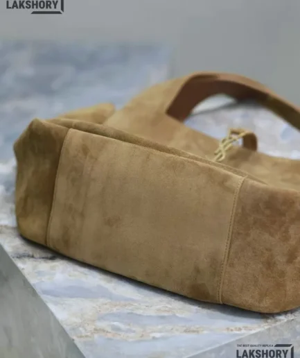 YSL 1:1 Mirror Replica Le 5 A 7 Bea Suede Tote Brown 50CM/19.7IN Replica Tote Bags