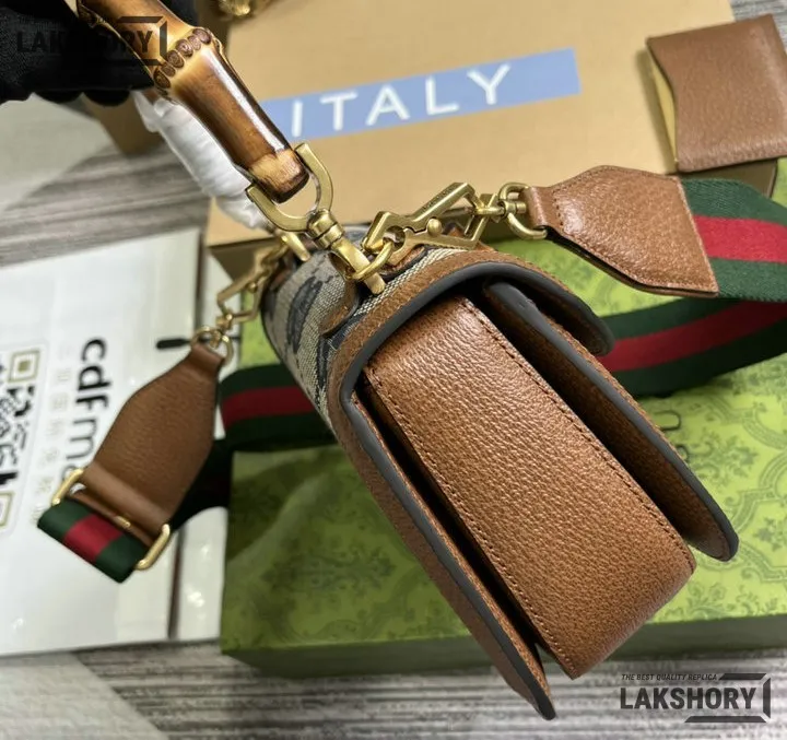 Gucci 1:1 Mirror Replica Canvas Bamboo 1947 Leather Bag Gucci Replica Bamboo Bags Gucci 1:1 Mirror Replica Canvas Bamboo 1947 Leather Bag Gucci Replica Bamboo Bags