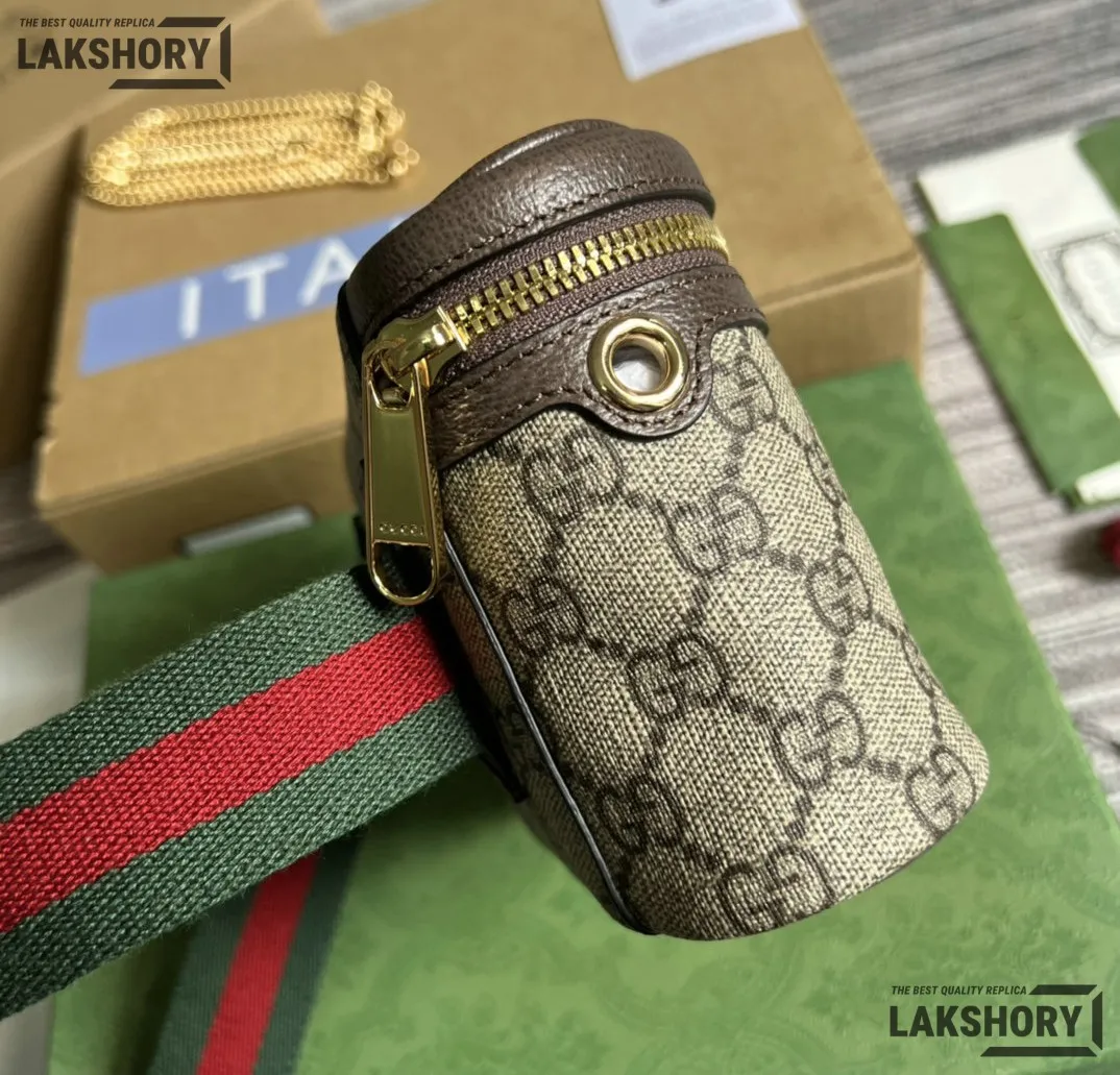 Gucci 1:1 Mirror Replica GG Monogram Ophidia Belt Bag Beige 18CM/7.1IN Gucci Replica Ophidia Bags Gucci 1:1 Mirror Replica GG Monogram Ophidia Belt Bag Beige 18CM/7.1IN Gucci Replica Ophidia Bags