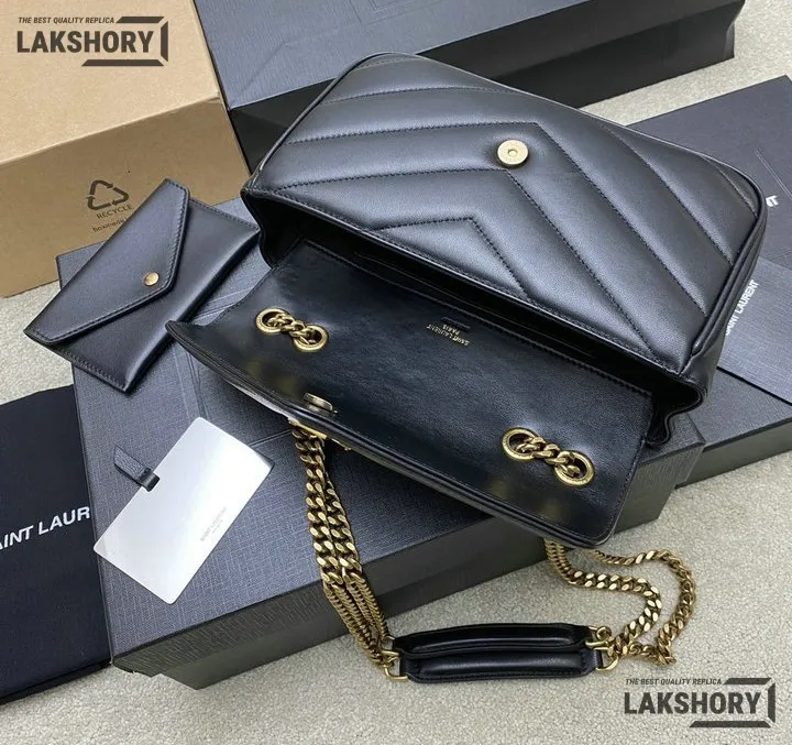 Ysl 1:1 Mirror Replica Loulou Small Matelassé Chain Bag 24CM/9.4IN Replica Crossbody Bags Ysl 1:1 Mirror Replica Loulou Small Matelassé Chain Bag 24CM/9.4IN Replica Crossbody Bags