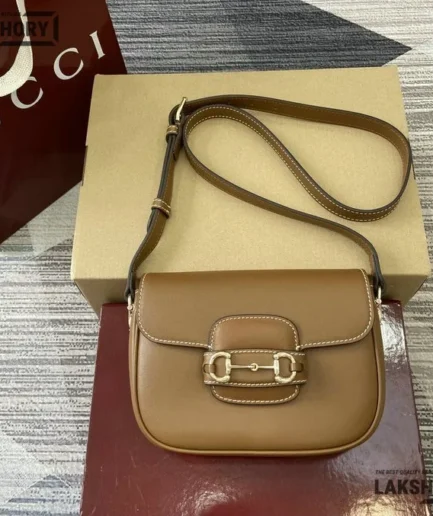 Gucci 1:1 Mirror Replica Soft Calfskin Horsebit 1955 Small Shoulder Bag 20CM/7.9IN Gucci Replica Horsebit Bags
