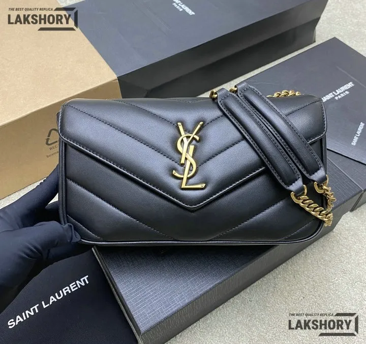 Ysl 1:1 Mirror Replica Loulou Small Matelassé Chain Bag 24CM/9.4IN Replica Crossbody Bags Ysl 1:1 Mirror Replica Loulou Small Matelassé Chain Bag 24CM/9.4IN Replica Crossbody Bags