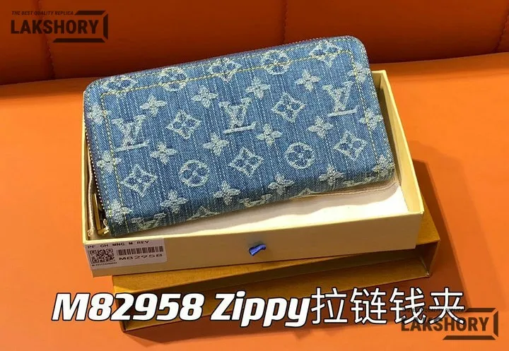 Louis Vuitton 1:1 Mirror Replica Monogram Denim Zippy Wallet NM Blue 19.5CM/7.7IN Louis Vuitton Replica Wallets Louis Vuitton 1:1 Mirror Replica Monogram Denim Zippy Wallet NM Blue 19.5CM/7.7IN Louis Vuitton Replica Wallets