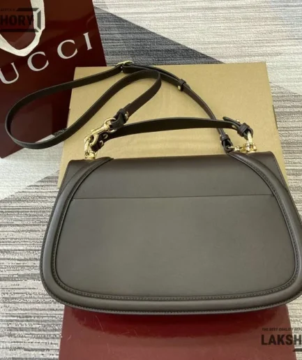 Gucci 1:1 Mirror Replica Medium Blondie Top Handle Bag Grey GG 27CM/10.6IN Gucci Replica Blondie Bags