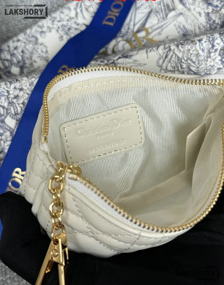 Dior 1:1 Mirror Replica Lambskin Cannage Lady Dior Zipped Key Case 7.6CM/3IN Christian Dior Replica Wallets Dior 1:1 Mirror Replica Lambskin Cannage Lady Dior Zipped Key Case 7.6CM/3IN Christian Dior Replica Wallets
