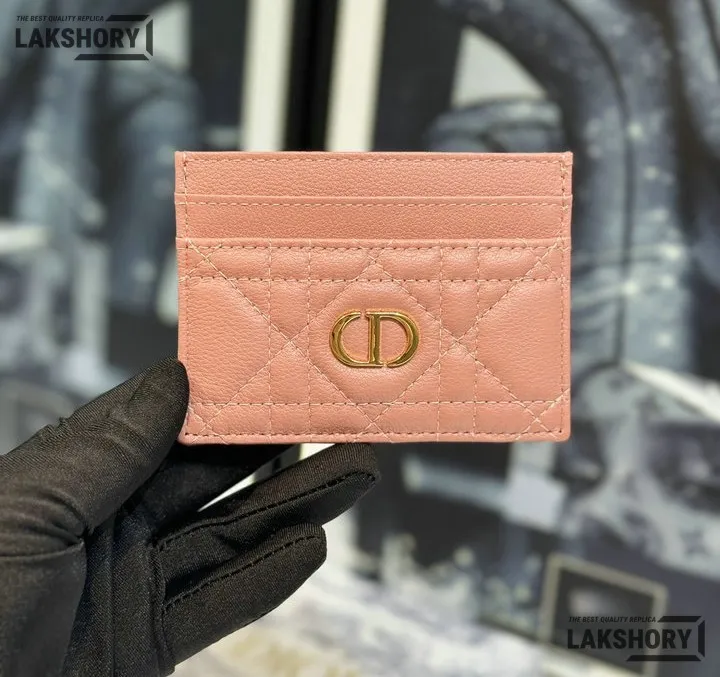 Dior 1:1 Mirror Replica Dior Caro Freesia Card Holder Christian Dior Replica Wallets Dior 1:1 Mirror Replica Dior Caro Freesia Card Holder Christian Dior Replica Wallets