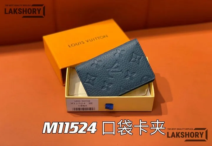 Louis Vuitton 1:1 Mirror Replica Pocket Organizer Taurillon Monogram Sapphire 7.5CM/3IN Louis Vuitton Replica Wallets Louis Vuitton 1:1 Mirror Replica Pocket Organizer Taurillon Monogram Sapphire 7.5CM/3IN Louis Vuitton Replica Wallets