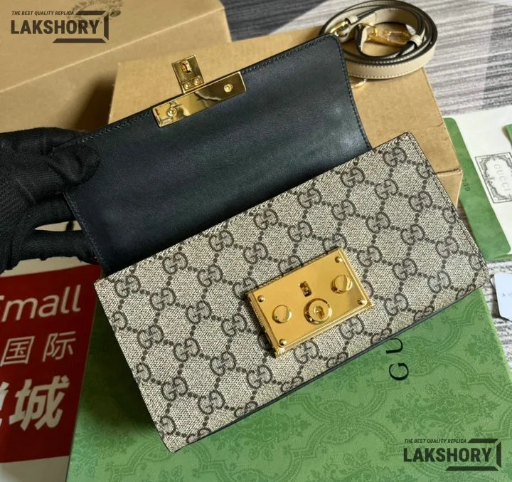 Gucci 1:1 Mirror Replica GG Supreme Metallic Mini Padlock 22CM/8.7IN Gucci Replica Padlock Bags Gucci 1:1 Mirror Replica GG Supreme Metallic Mini Padlock 22CM/8.7IN Gucci Replica Padlock Bags