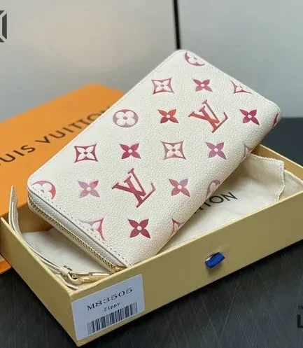Louis Vuitton 1:1 Mirror Replica Zippy Wallet Monogram Sunrise Aquare 19.5CM/7.7IN Louis Vuitton Replica Wallets