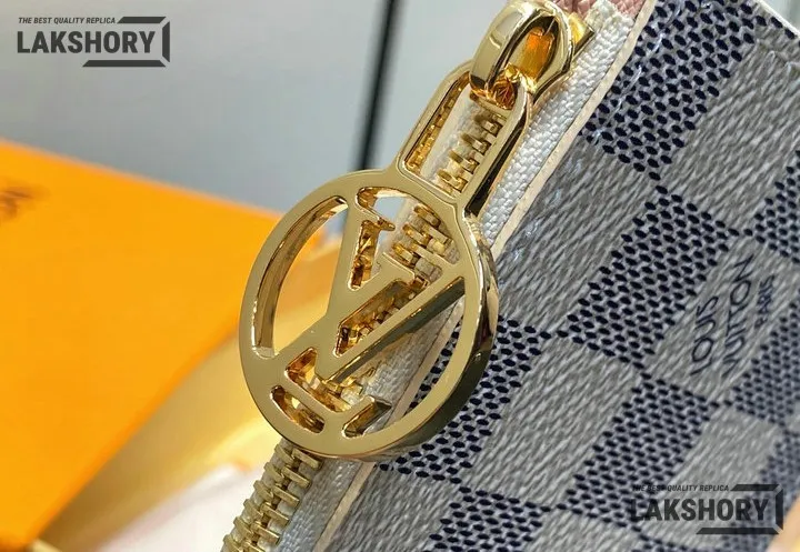 Louis Vuitton 1:1 Mirror Replica Romy Card Holder Damier Azur Canvas 8CM/3.1IN Louis Vuitton Replica Wallets Louis Vuitton 1:1 Mirror Replica Romy Card Holder Damier Azur Canvas 8CM/3.1IN Louis Vuitton Replica Wallets