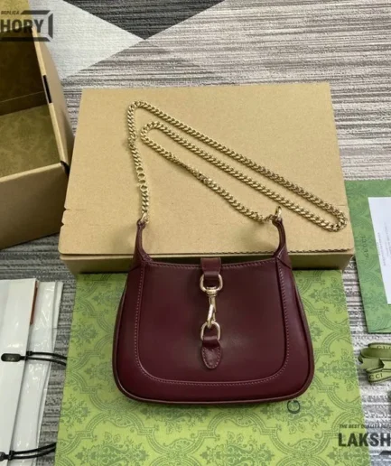 Gucci 1:1 Mirror Replica Jackie Notte Crystal Mini Shoulder Bag 19.5CM/7.7IN Gucci Replica Jackie Bags