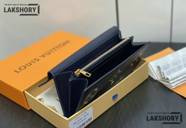 Louis Vuitton 1:1 Mirror Replica Sarah Wallet Bicolor Monogram Empreinte Leather 19CM/7.5IN Louis Vuitton Replica Wallets Louis Vuitton 1:1 Mirror Replica Sarah Wallet Bicolor Monogram Empreinte Leather 19CM/7.5IN Louis Vuitton Replica Wallets