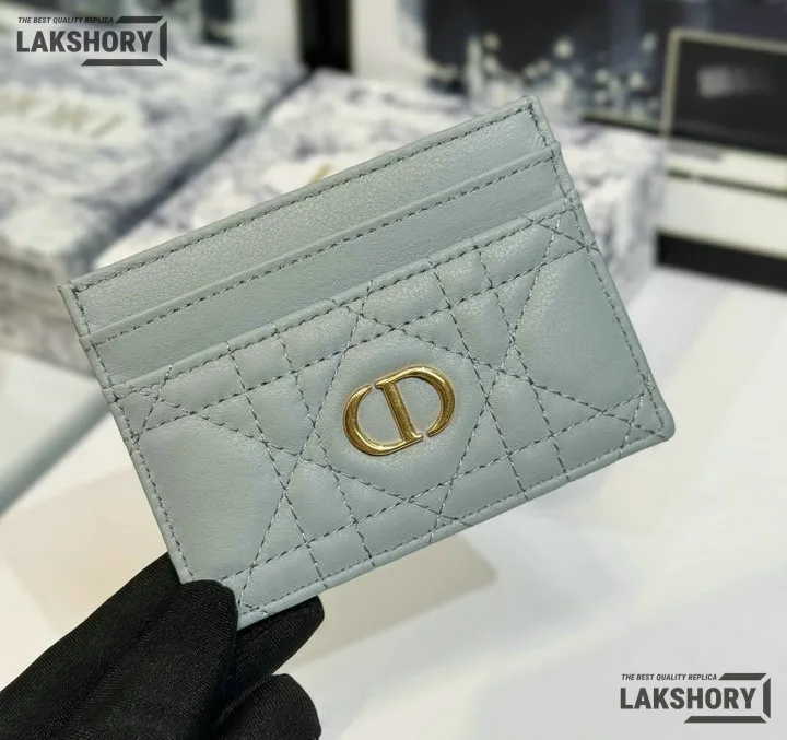 Dior 1:1 Mirror Replica Dior Caro Freesia Card Holder Christian Dior Replica Wallets Dior 1:1 Mirror Replica Dior Caro Freesia Card Holder Christian Dior Replica Wallets