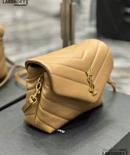 YSL 1:1 Mirror Replica Toy Loulou Calfskin Crossbody Bag 20CM/7.9IN Replica Crossbody Bags