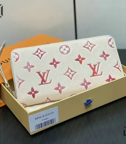Louis Vuitton 1:1 Mirror Replica Zippy Wallet Monogram Sunrise Aquare 19.5CM/7.7IN Louis Vuitton Replica Wallets