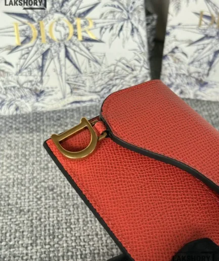 Dior 1:1 Mirror Replica Saddle Cosmos Zipped Card Holder 8.5CM/3.3IN Christian Dior Replica Wallets