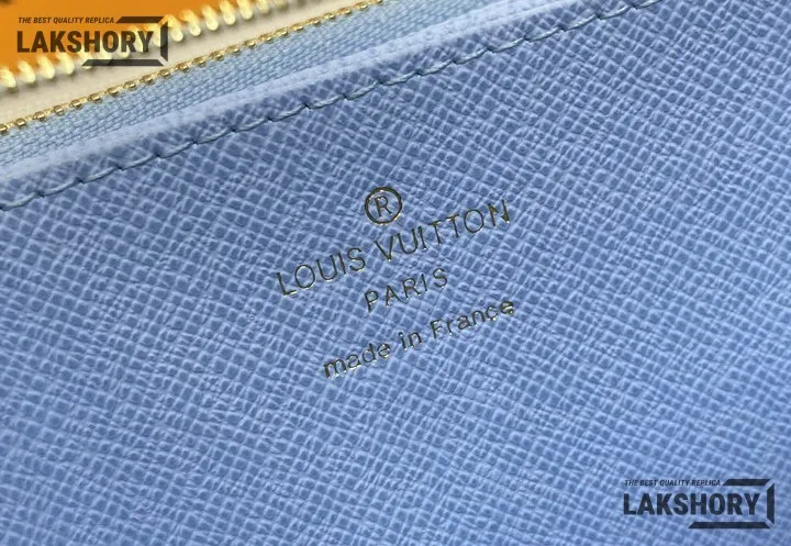 Louis Vuitton 1:1 Mirror Replica Zippy Wallet Mahina Leather White Blue 19.5CM/7.7IN Louis Vuitton Replica Wallets Louis Vuitton 1:1 Mirror Replica Zippy Wallet Mahina Leather White Blue 19.5CM/7.7IN Louis Vuitton Replica Wallets
