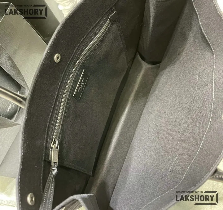 YSL 1:1 Mirror Replica Linen Calfskin Rive Gauche Tote Natural 48CM/18.9IN Replica Tote Bags YSL 1:1 Mirror Replica Linen Calfskin Rive Gauche Tote Natural 48CM/18.9IN Replica Tote Bags