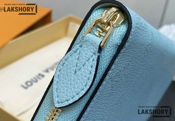Louis Vuitton 1:1 Mirror Replica Zippy Wallet Mahina Leather Mineral Blue 19.5CM/7.7IN Louis Vuitton Replica Wallets Louis Vuitton 1:1 Mirror Replica Zippy Wallet Mahina Leather Mineral Blue 19.5CM/7.7IN Louis Vuitton Replica Wallets