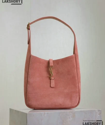 YSL 1:1 Mirror Replica Small Suede Le 5 A 7 Shoulder Bag 23CM/9.1IN Replica Hobo Bags