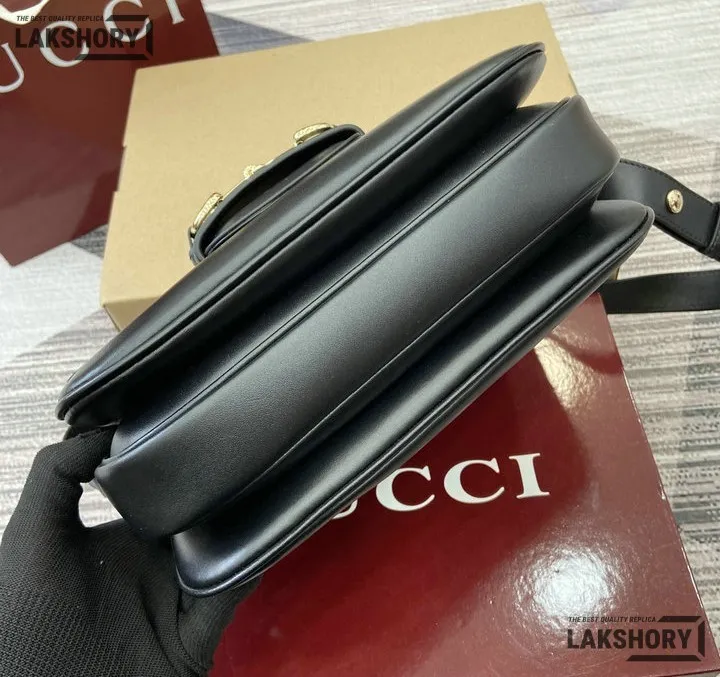 Gucci 1:1 Mirror Replica Horsebit 1955 Medium Shoulder Bag 26CM/10.2IN Gucci Replica Horsebit Bags Gucci 1:1 Mirror Replica Horsebit 1955 Medium Shoulder Bag 26CM/10.2IN Gucci Replica Horsebit Bags