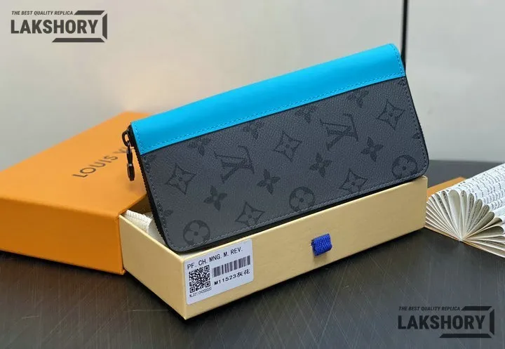 Louis Vuitton 1:1 Mirror Replica Zippy Vertical Wallet Taurillon Monogram Turquoise 20CM/7.9IN Louis Vuitton Replica Wallets Louis Vuitton 1:1 Mirror Replica Zippy Vertical Wallet Taurillon Monogram Turquoise 20CM/7.9IN Louis Vuitton Replica Wallets