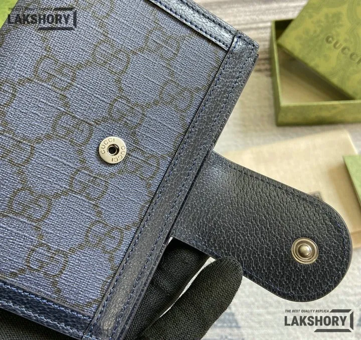 Gucci 1:1 Mirror Replica GG Web Ophidia Passport Case Navy 10.5CM/4.1IN Gucci Replica Wallets Gucci 1:1 Mirror Replica GG Web Ophidia Passport Case Navy 10.5CM/4.1IN Gucci Replica Wallets