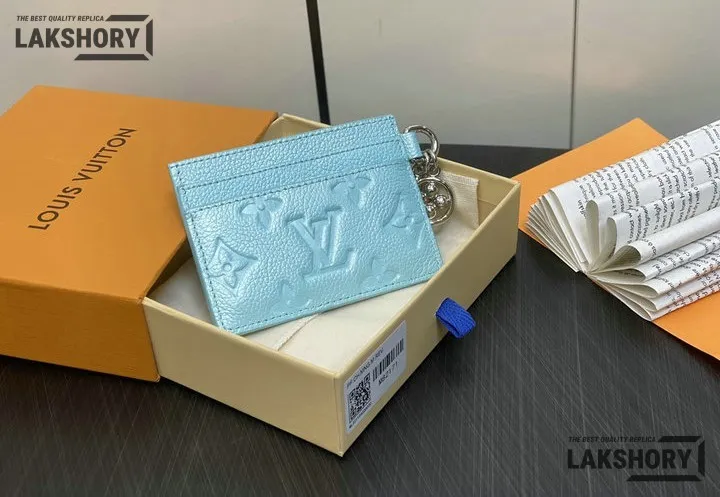 Louis Vuitton 1:1 Mirror Replica Monogram Empreinte LV Charms Card Holder 7CM/2.8IN Louis Vuitton Replica Wallets Louis Vuitton 1:1 Mirror Replica Monogram Empreinte LV Charms Card Holder 7CM/2.8IN Louis Vuitton Replica Wallets