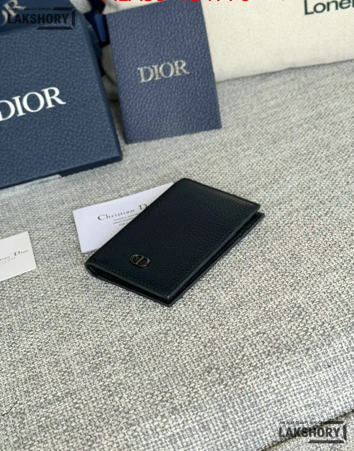 Dior 1:1 Mirror Replica CD Icon Vertical Bifold Card Holder 11.2CM/4.4IN Christian Dior Replica Wallets Dior 1:1 Mirror Replica CD Icon Vertical Bifold Card Holder 11.2CM/4.4IN Christian Dior Replica Wallets