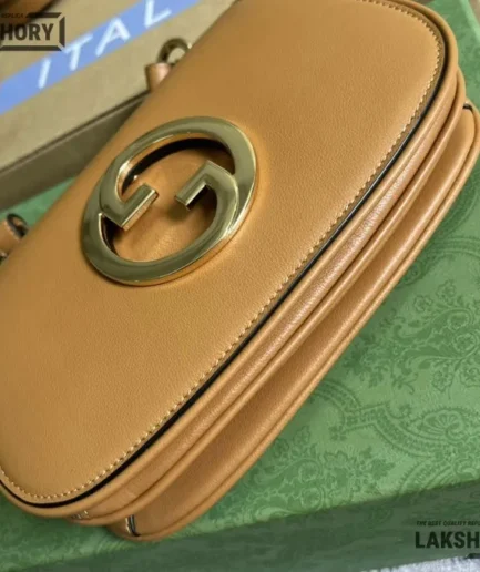 Gucci 1:1 Mirror Replica Blondie Leather Mini Shoulder Bag 21CM/8.3IN Gucci Replica Blondie Bags