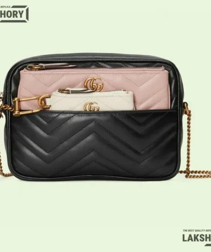 Gucci 1:1 Mirror Replica Matelasse GG Marmont Multi-Use Mini Bag 22.5CM/8.9IN Gucci Replica Marmont Bags