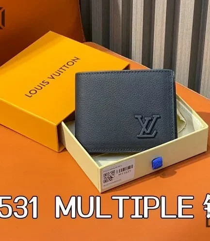 Louis Vuitton 1:1 Mirror Replica Aerogram Portefeuille Multiple Leather Wallet 11.5CM/4.5IN Louis Vuitton Replica Wallets
