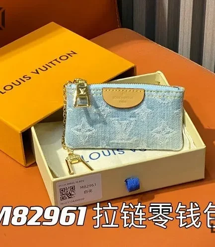 Louis Vuitton 1:1 Mirror Replica Monogram Denim Key Pouch Denim Blue 7CM/2.8IN Louis Vuitton Replica Wallets Louis Vuitton 1:1 Mirror Replica Monogram Denim Key Pouch Denim Blue 7CM/2.8IN Louis Vuitton Replica Wallets