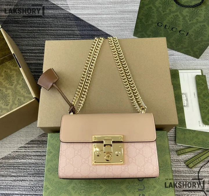 Gucci 1:1 Mirror Replica Padlock GG Supreme Small Shoulder Bag 20CM/7.9IN Gucci Replica Padlock Bags Gucci 1:1 Mirror Replica Padlock GG Supreme Small Shoulder Bag 20CM/7.9IN Gucci Replica Padlock Bags