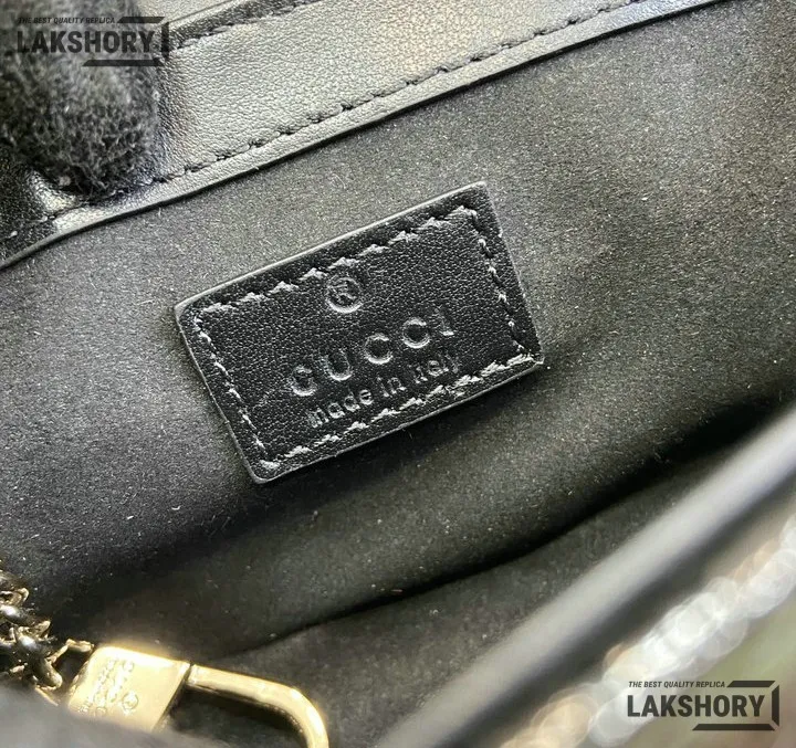 Gucci 1:1 Mirror Replica Lambskin Matelasse Super Mini GG Marmont 16.5CM/6.5IN Gucci Replica Marmont Bags Gucci 1:1 Mirror Replica Lambskin Matelasse Super Mini GG Marmont 16.5CM/6.5IN Gucci Replica Marmont Bags