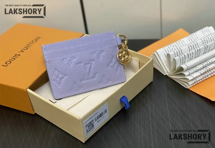 Louis Vuitton 1:1 Mirror Replica Monogram Empreinte LV Charms Card Holder 7CM/2.8IN Louis Vuitton Replica Wallets Louis Vuitton 1:1 Mirror Replica Monogram Empreinte LV Charms Card Holder 7CM/2.8IN Louis Vuitton Replica Wallets