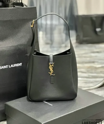 YSL 1:1 Mirror Replica Calfskin Medium Le 5 A 7 Soft Hobo Bag 23CM/9.1IN Replica Hobo Bags
