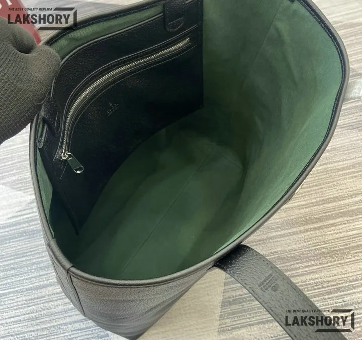 Gucci 1:1 Mirror Replica Ophidia Large Tote Bag Black Soft Leather 43CM/16.9IN Gucci Replica Ophidia Bags Gucci 1:1 Mirror Replica Ophidia Large Tote Bag Black Soft Leather 43CM/16.9IN Gucci Replica Ophidia Bags